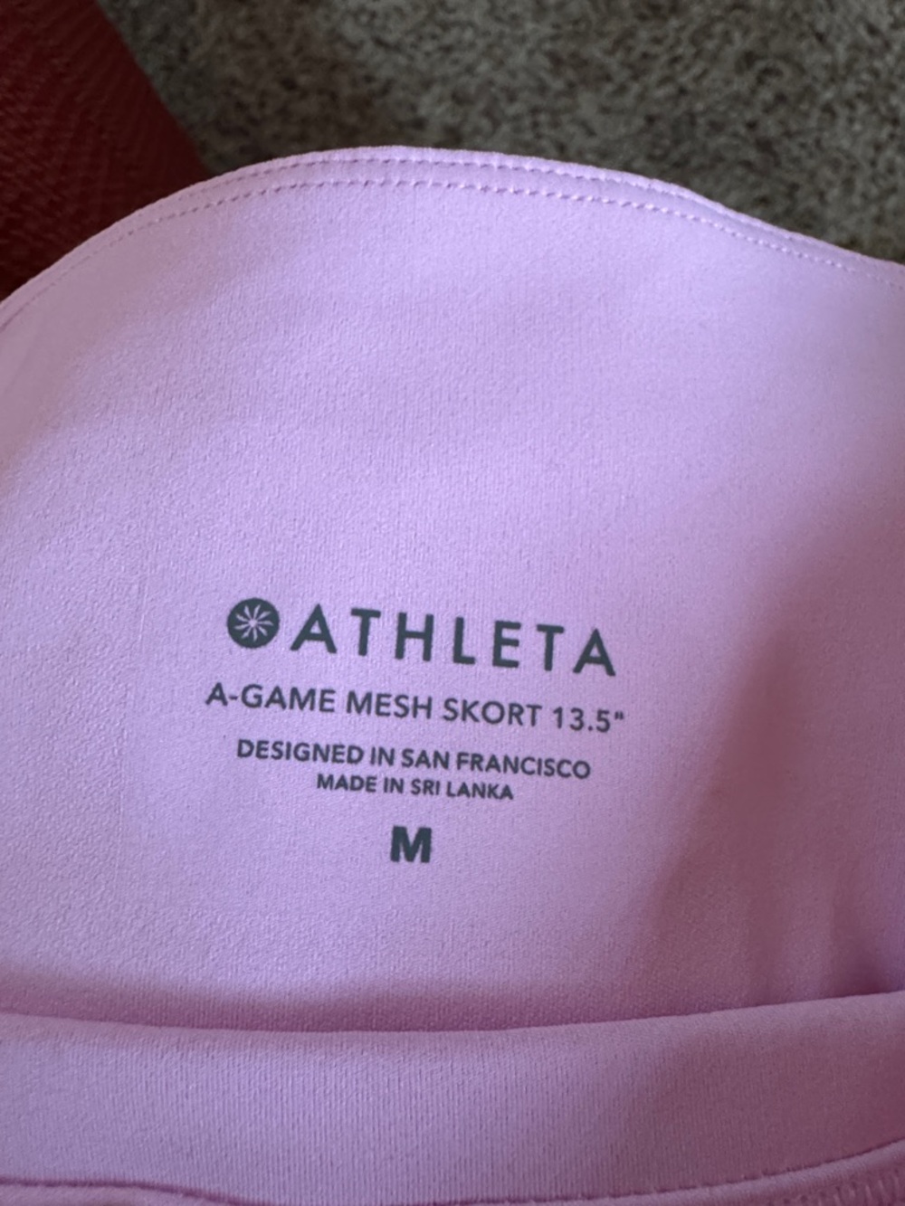 Athleta A-Game Two-toned Pink Pleated Mini Skirt Skort size M 13.5” - Picture 5 of 8